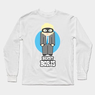 Bandit Boris Johnson Emoji Style Design Long Sleeve T-Shirt